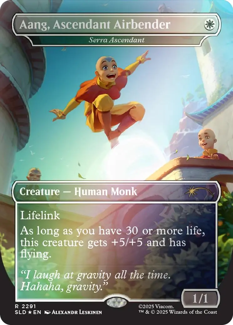 Aang, Ascendant Airbender - Serra Ascendant (Rainbow Foil) [Secret Lair Drop Series] 1
