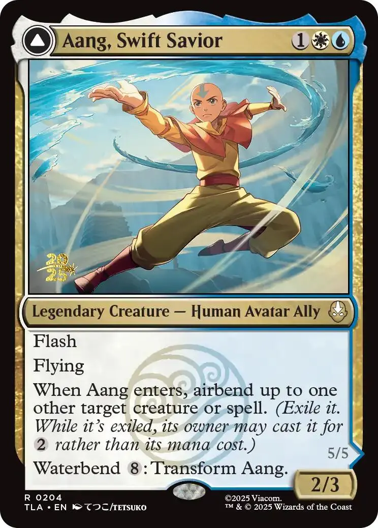 Aang, Swift Savior [Avatar: The Last Airbender Prerelease Cards] 1