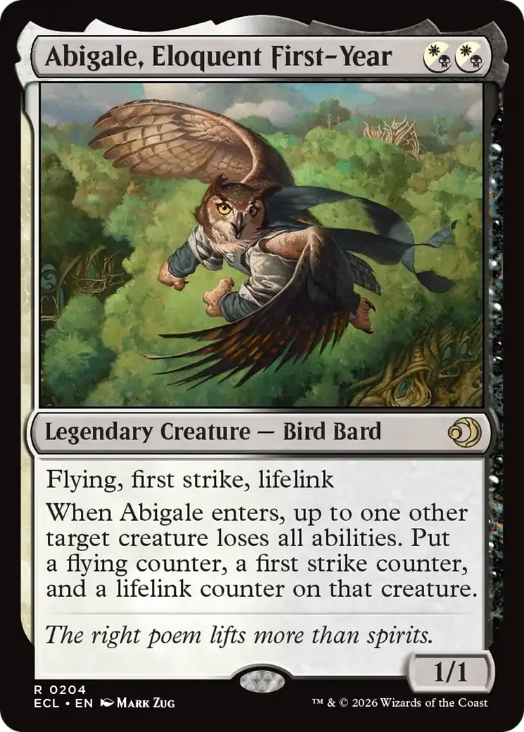 Abigale, Eloquent First-Year [Lorwyn Eclipsed] 1