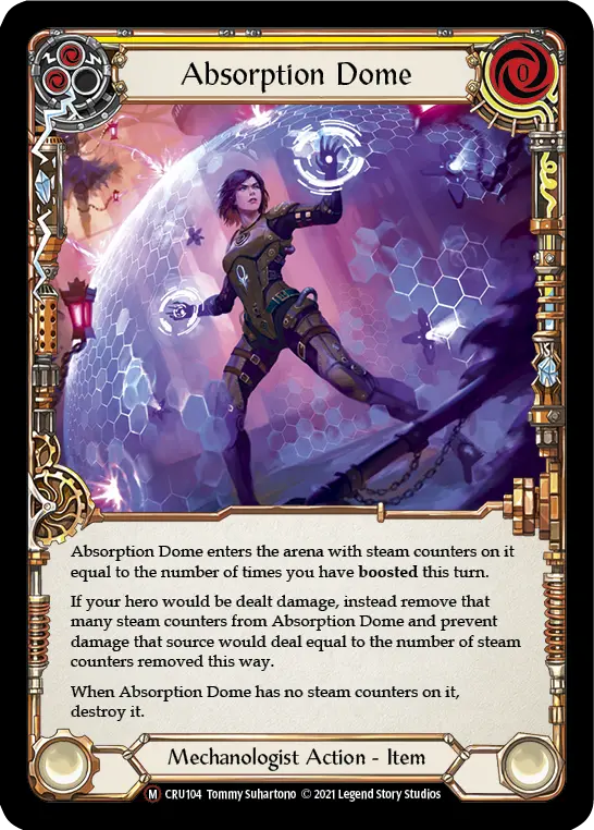 Absorption Dome (Rainbow Foil) [Cru104-Rf] Unlimited Rainbow Foil 1