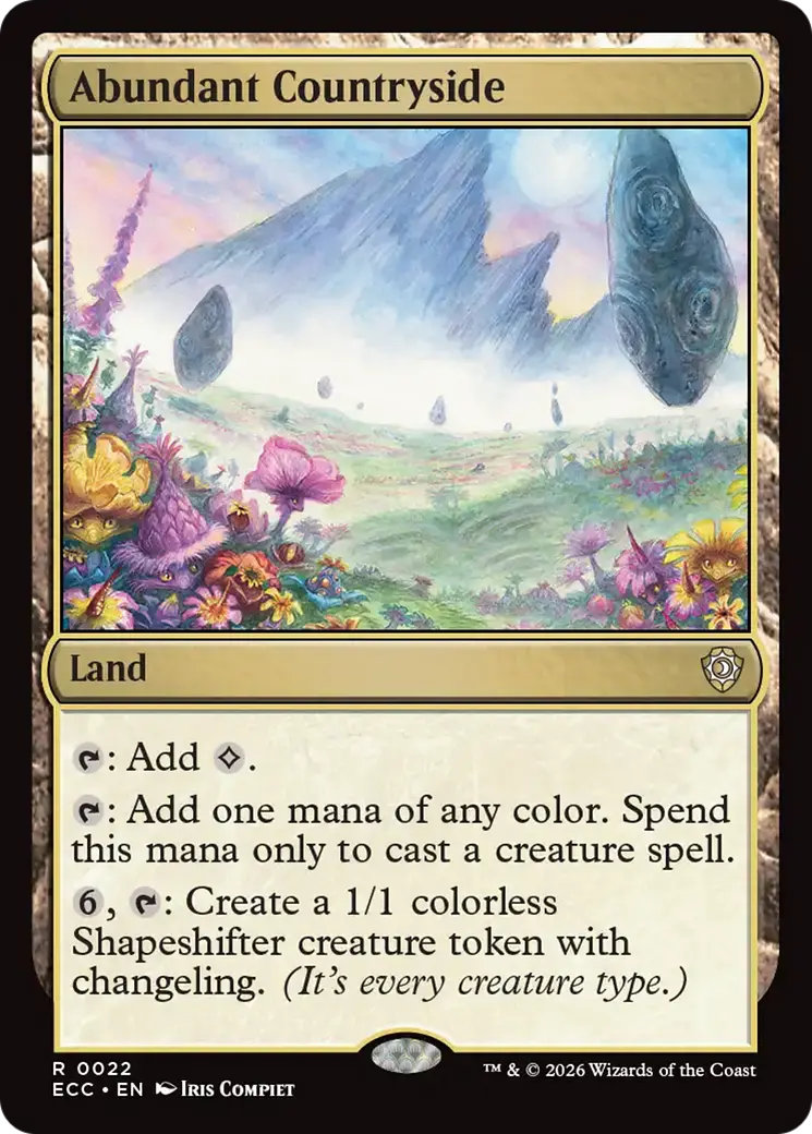 Abundant Countryside [Lorwyn Eclipsed Commander] 1