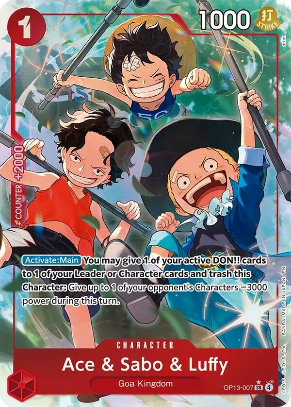 Ace & Sabo & Luffy (Alternate Art) [Carrying On His Will] 1