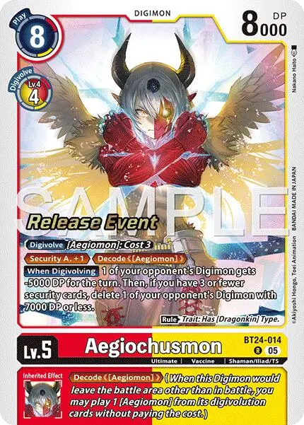 Aegiochusmon [Bt24-014] [Time Stranger Release Events Cards] 1