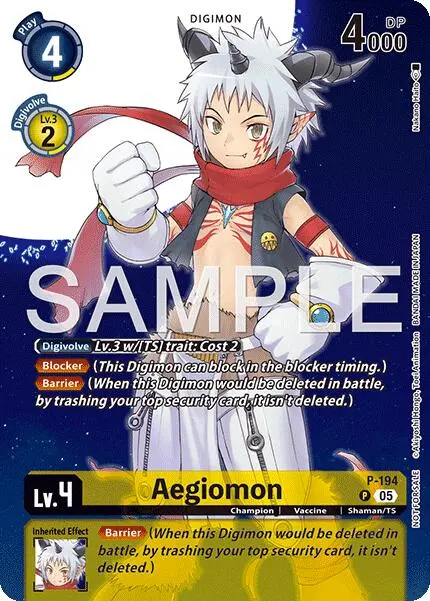 Aegiomon [P-194] (Digimon Story: Time Stranger Promo Pack) [Promotional Cards] 1
