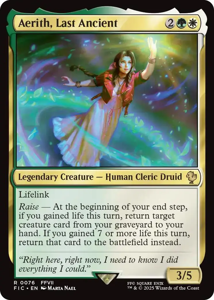 Aerith, Last Ancient (Surge Foil) [Final Fantasy Commander] 1