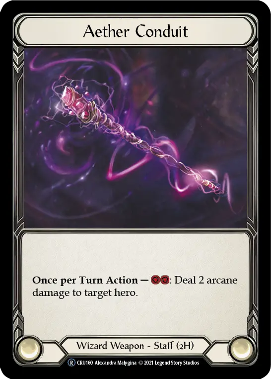 Aether Conduit (Rainbow Foil) [Cru160-Rf] Unlimited Rainbow Foil 1