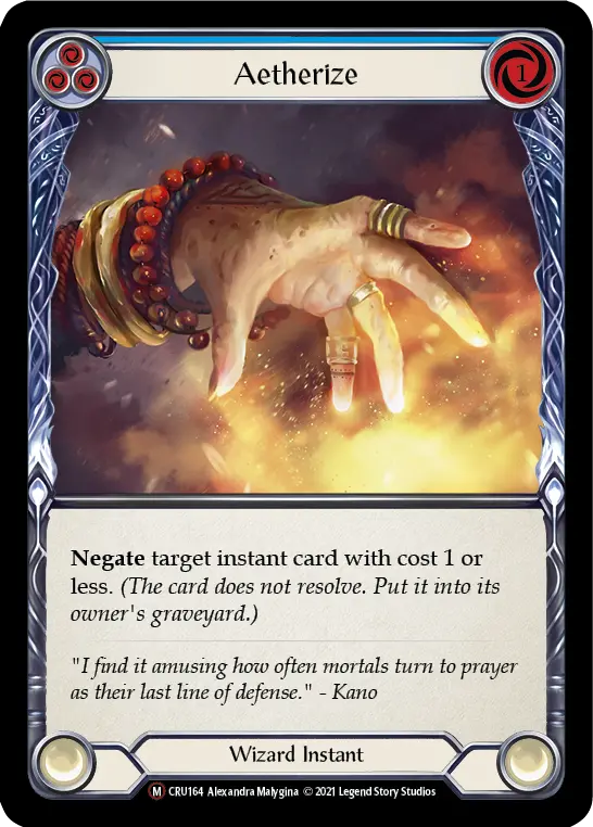 Aetherize (Rainbow Foil) [Cru164-Rf] Unlimited Rainbow Foil 1