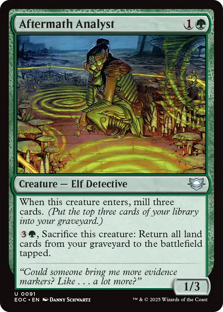 Aftermath Analyst [Edge Of Eternities Commander] 1