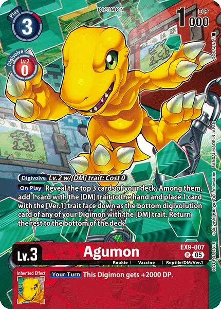 Agumon [Ex9-007] (Digital Monster Day Commemoration Event Participant) [Promotion Cards] 1