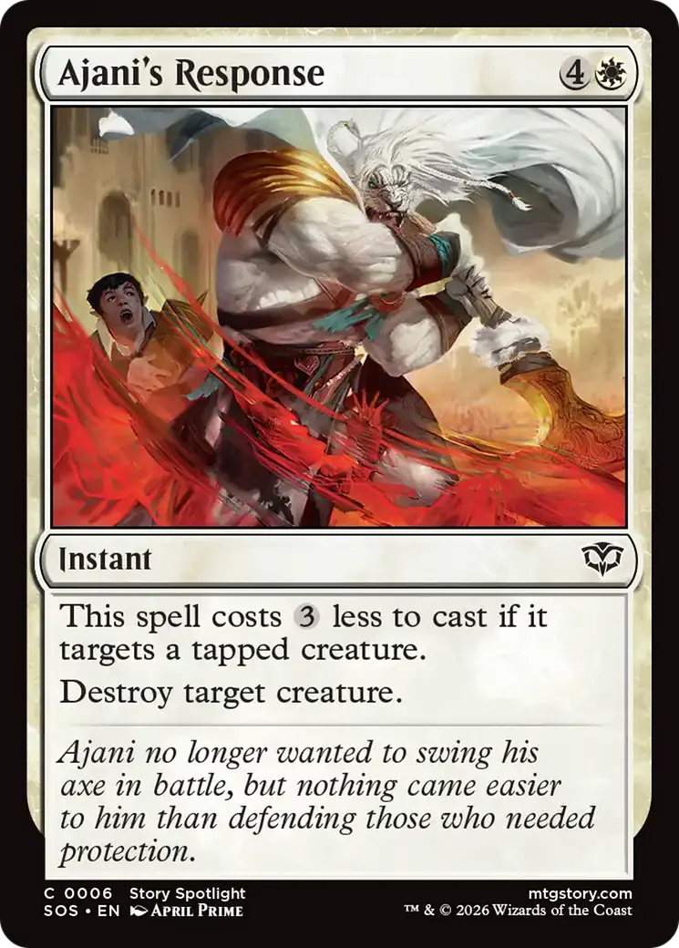 Ajani's Response [Secrets Of Strixhaven] 1