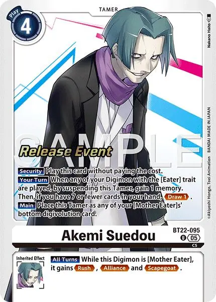 Akemi Suedou [Bt22-095] [Cyber Eden Release Event Cards] 1