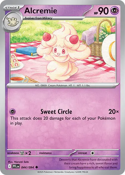 Alcremie (044/094) [Mega Evolution: Phantasmal Flames] 1