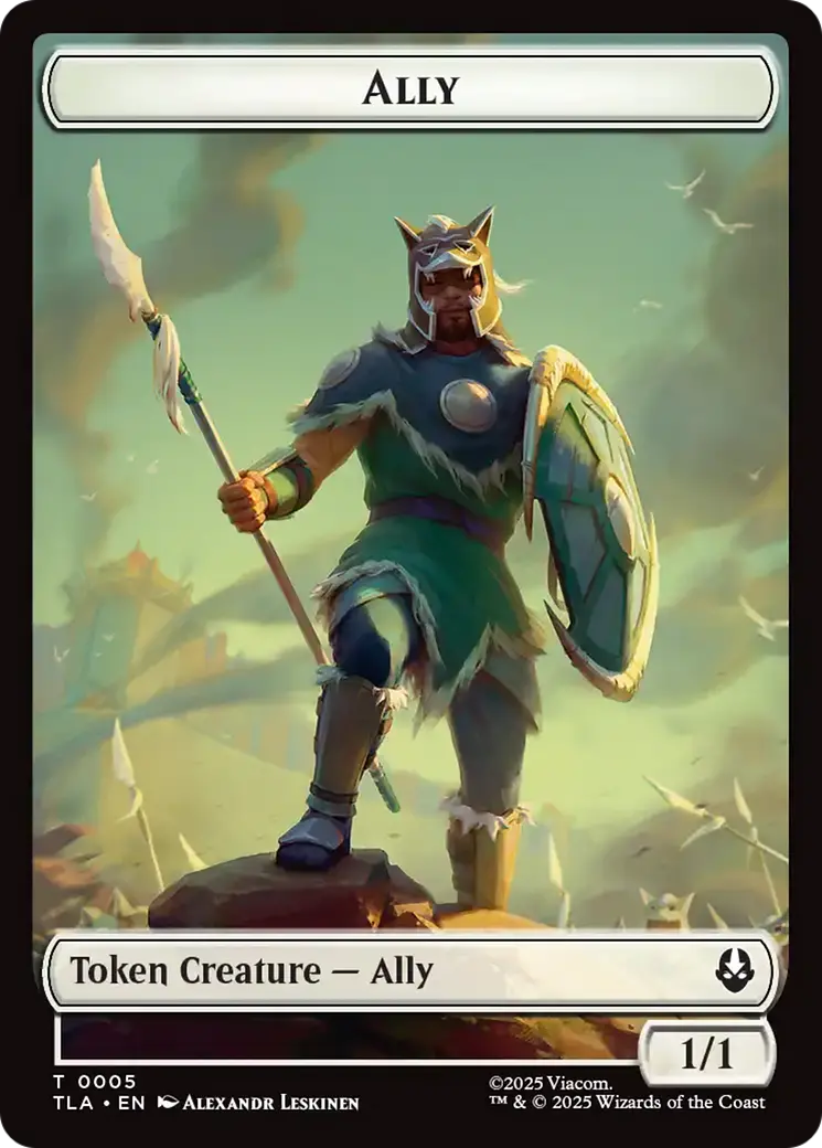 Ally (0005) // Soldier (0002) Double-Sided Token [Avatar: The Last Airbender Tokens] 1