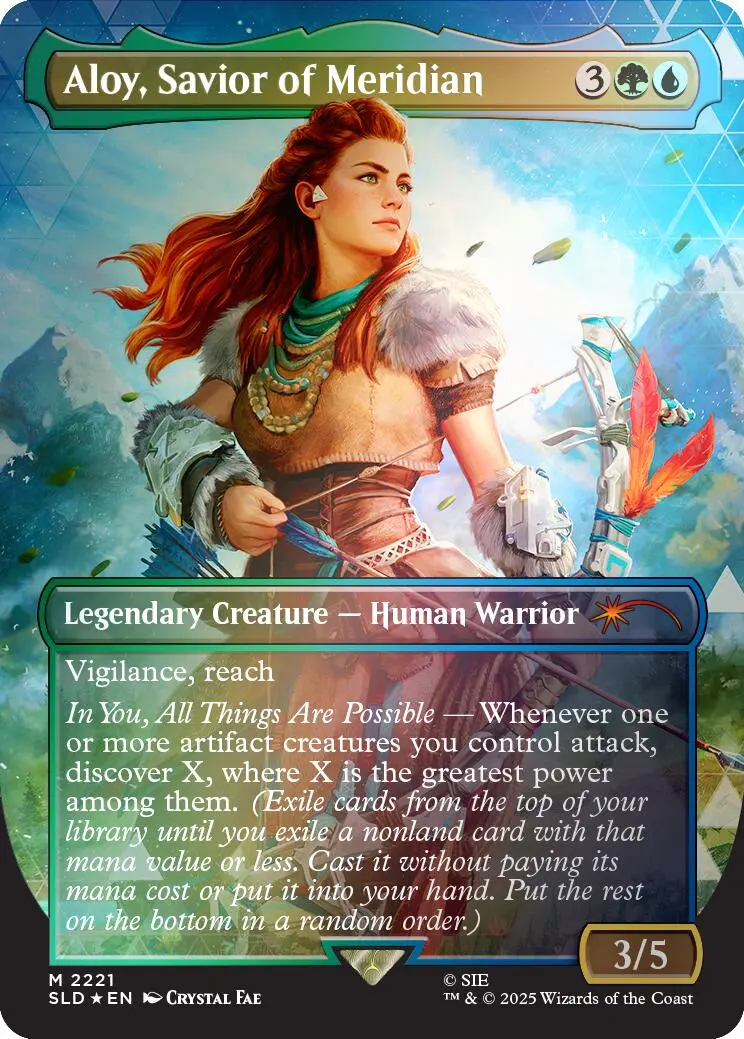 Aloy, Savior Of Meridian (Rainbow Foil) [Secret Lair Drop Series] 1