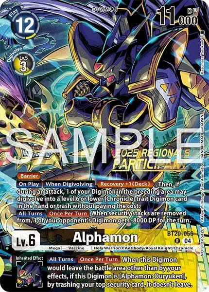 Alphamon [Bt20-056] (Regionals 25-26 Season 2 Participant) [Release Special Booster Ver.2.0] 1