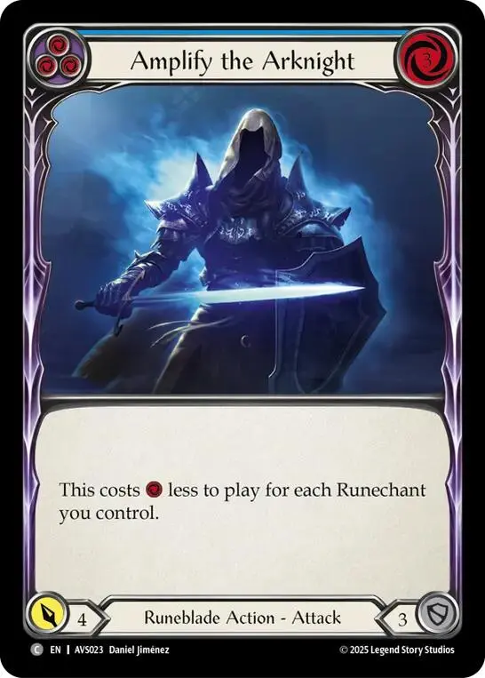 Amplify The Arknight (Blue) [Avs023] (Armory Deck: Legends Viserai) 1