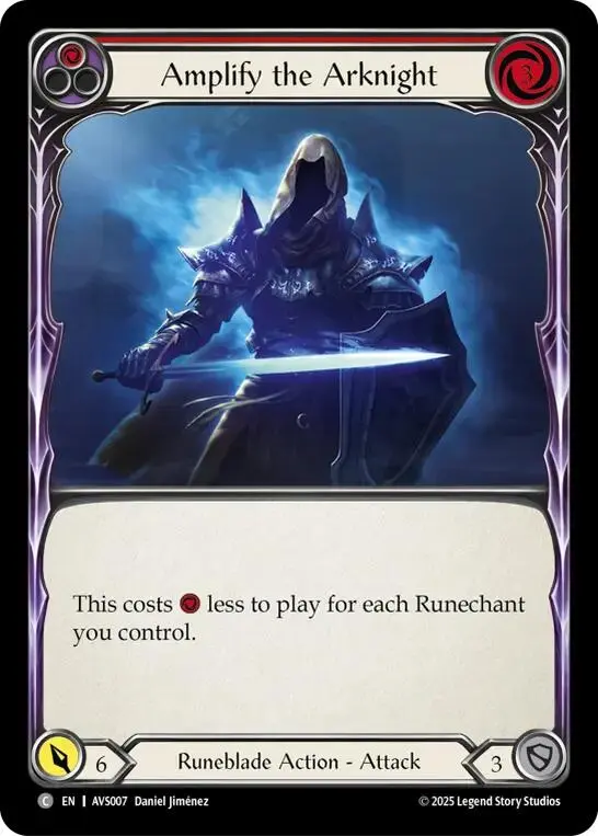 Amplify The Arknight (Red) [Avs007] (Armory Deck: Legends Viserai) 1