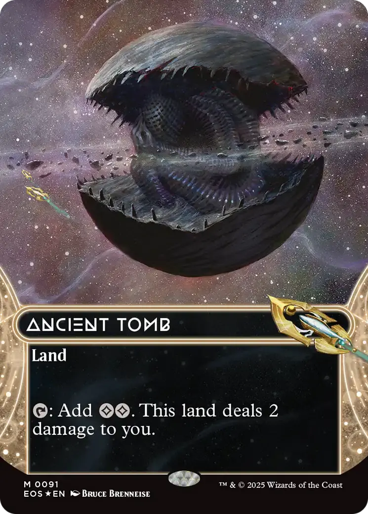 Ancient Tomb (0091) (Borderless) (Galaxy Foil) [Edge Of Eternities] 1