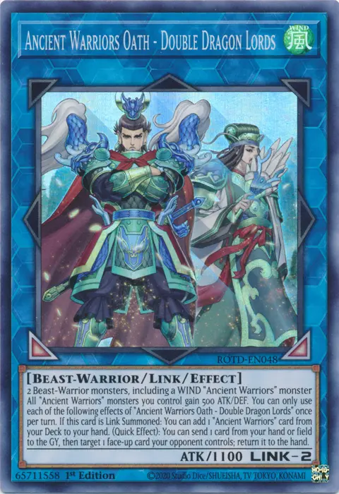Ancient Warriors Oath - Double Dragon Lords [Rotd-En048] Super Rare 1