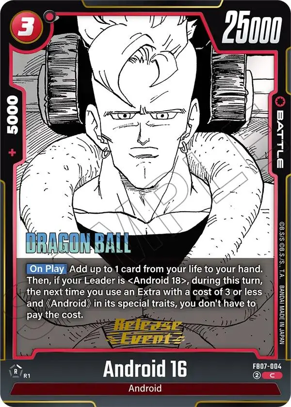 Android 16 [Manga Booster 02 Release Event Cards] 1