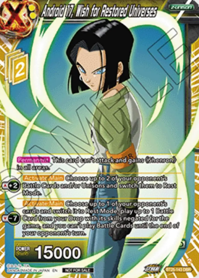 Android 17, Wish For Restored Universes (Ultra-Bout Series Tournament Pack Vol.1) (Bt25-143) [Tournament Promotion Cards] 1