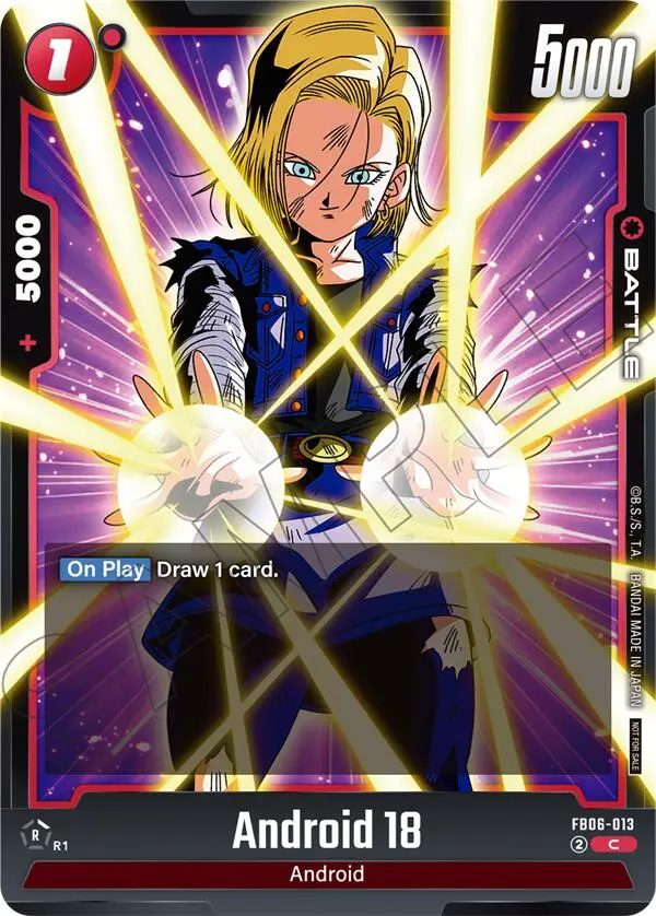 Android 18 (Limited Pack 02) [Fusion World Tournament Cards] 1