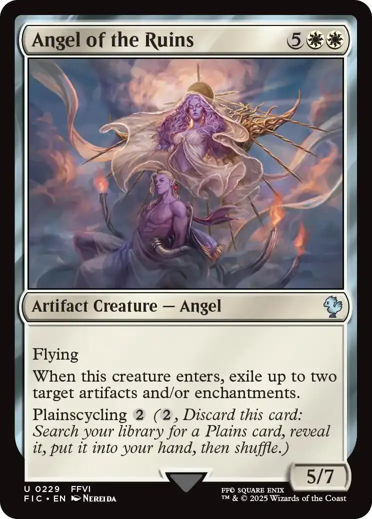 Angel Of The Ruins (Surge Foil) [Final Fantasy Commander] 1