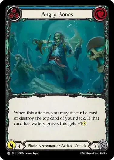 Angry Bones (Blue) [Sea064] (High Seas)  Rainbow Foil 1