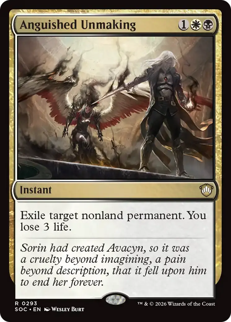Anguished Unmaking [Secrets Of Strixhaven Commander] 1