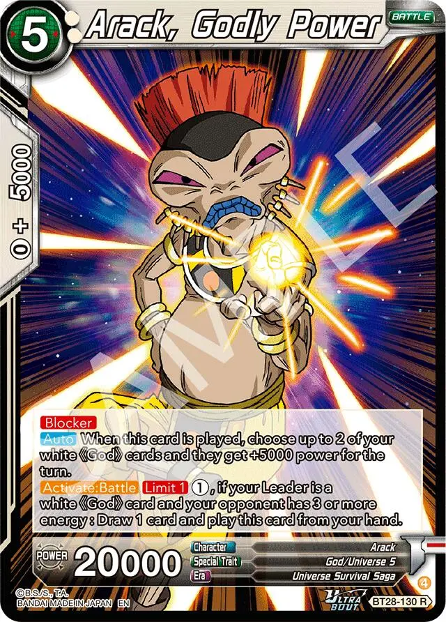 Arack, Godly Power (Bt28-130) [Prismatic Clash] 1