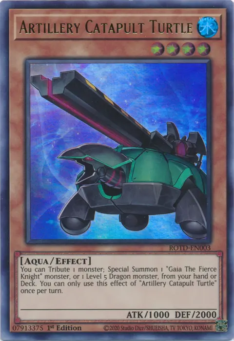 Artillery Catapult Turtle [Rotd-En003] Ultra Rare 1