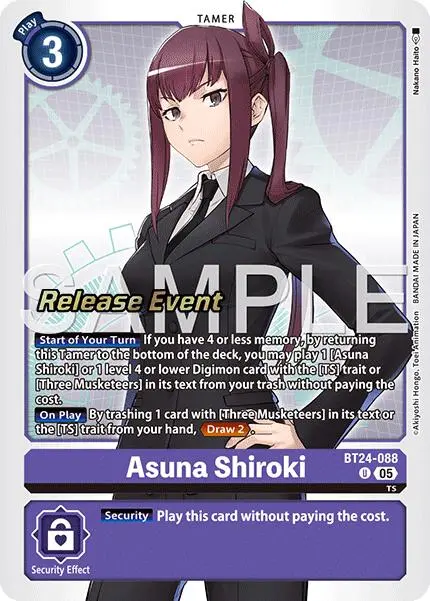 Asuna Shiroki [Bt24-088] [Time Stranger Release Events Cards] 1