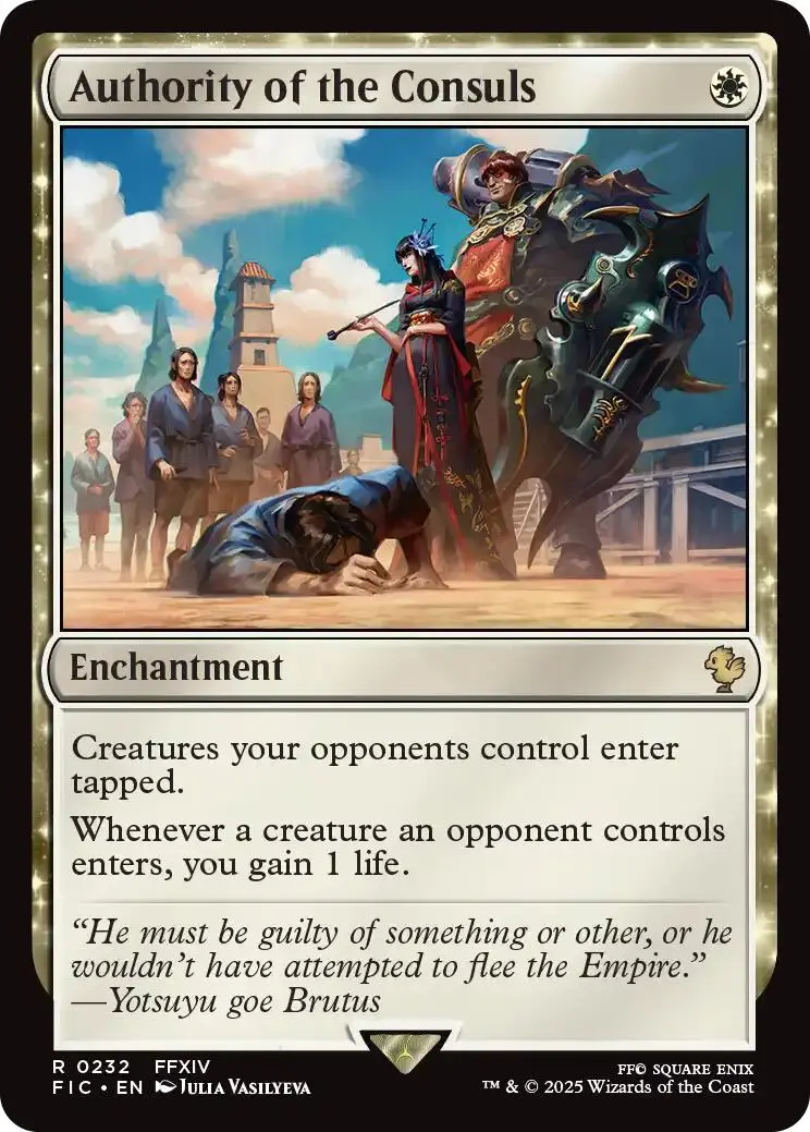 Authority Of The Consuls (Surge Foil) [Final Fantasy Commander] 1