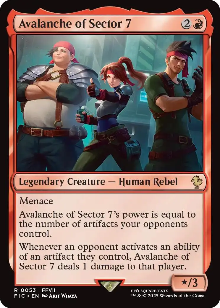 Avalanche Of Sector 7 (Surge Foil) [Final Fantasy Commander] 1