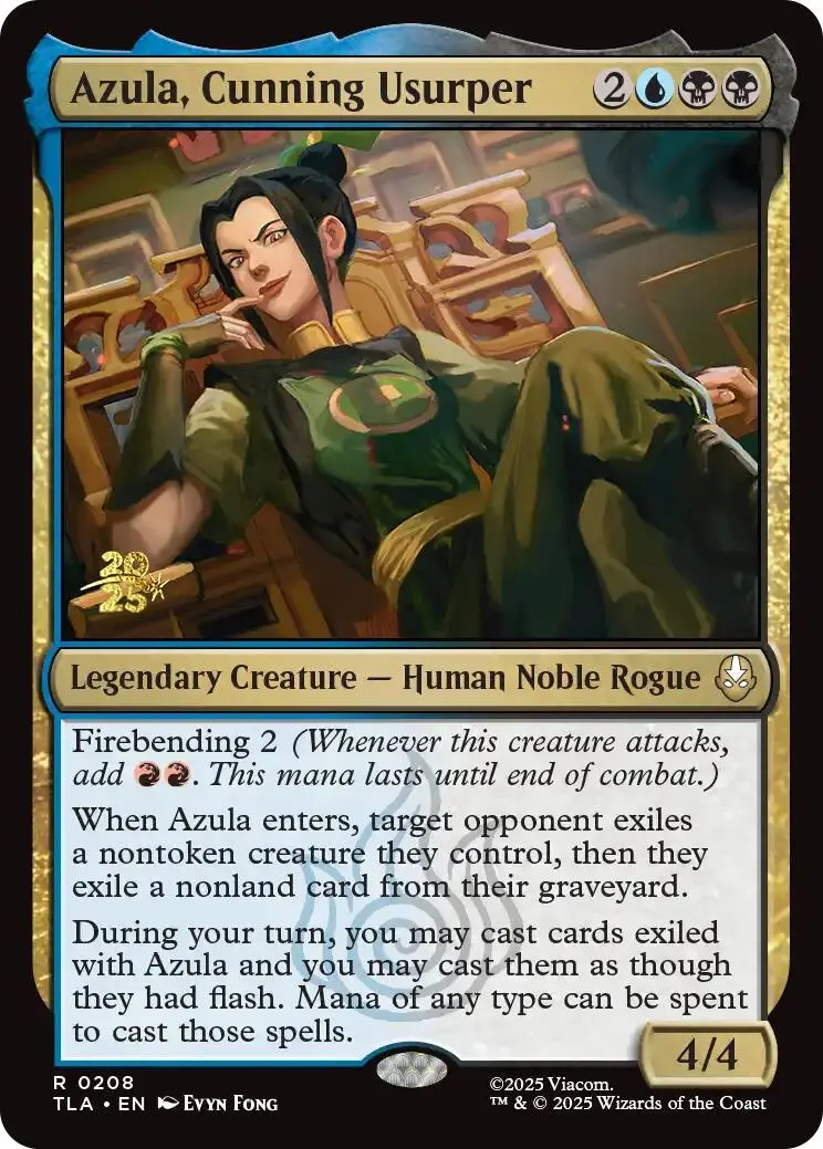Azula, Cunning Usurper [Avatar: The Last Airbender Prerelease Cards] 1