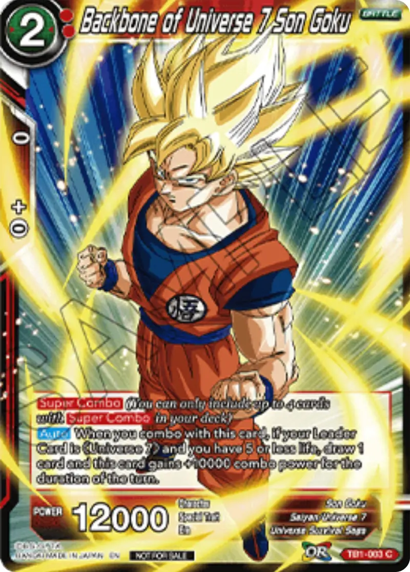 Backbone Of Universe 7 Son Goku (Championship 2025 Finals Pack) (Tb1-003) [Tournament Promotion Cards] 1