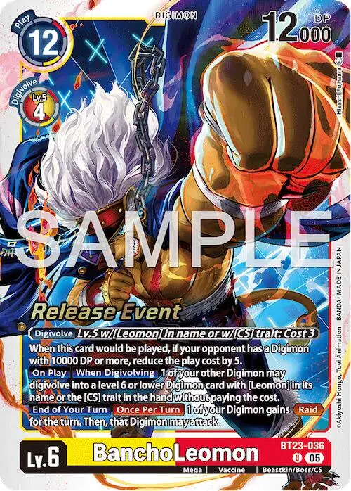 Bancholeomon [Bt23-036] [Hackers' Slumber Release Event Cards] 1