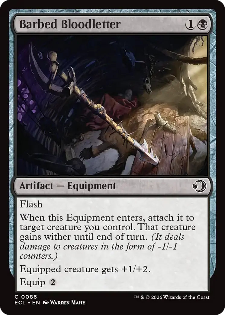 Barbed Bloodletter [Lorwyn Eclipsed] 1