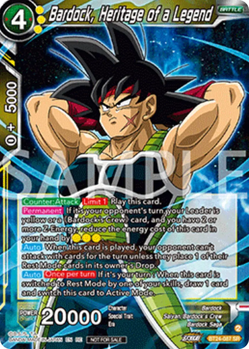Bardock, Heritage Of A Legend (Deluxe Pack 2025 Vol.2) (Bt24-087) [Promotion Cards] 1