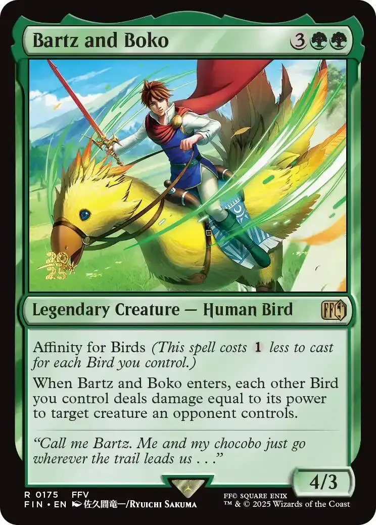 Bartz And Boko [Final Fantasy Prerelease Promo] 1