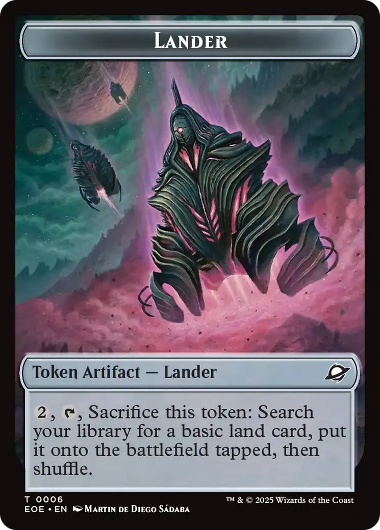 Beast (0006) // Lander Double-Sided Token [Edge Of Eternities Tokens] 1