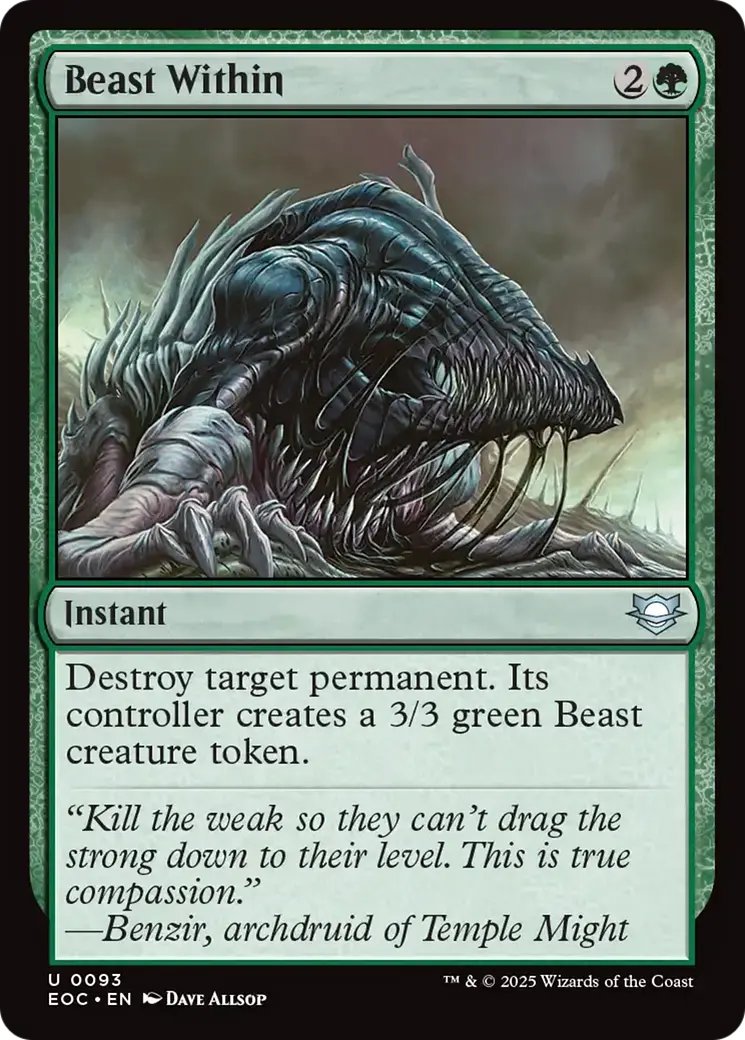Beast Within [Edge Of Eternities Commander] 1