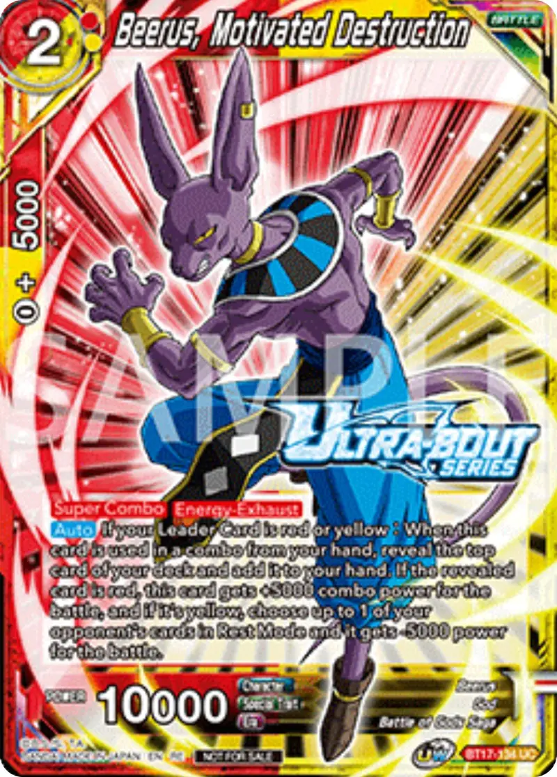 Beerus, Motivated Destruction (Event Pack 17) (Bt17-134) [Promotion Cards] 1