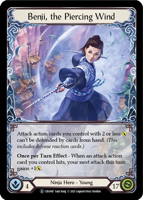 Benji, The Piercing Wind (Rainbow Foil) [Cru047-Rf] Unlimited Rainbow Foil 1
