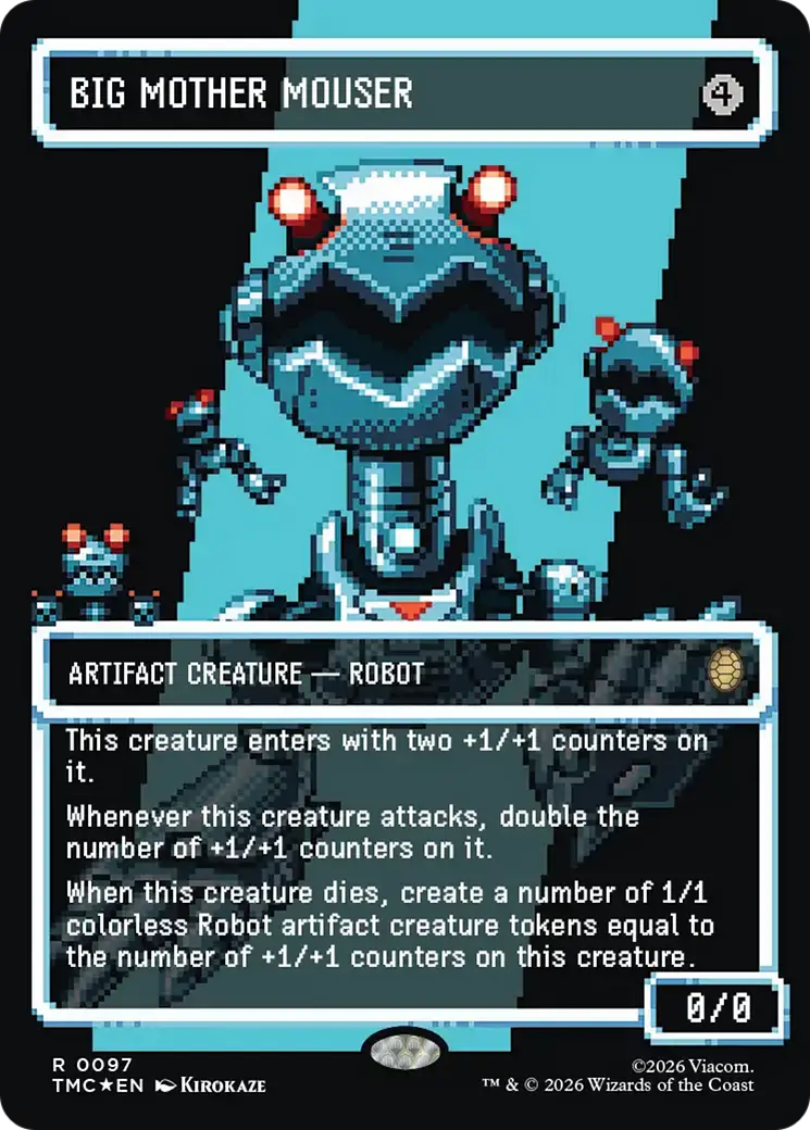 Big Mother Mouser (Borderless) (Surge Foil) [Teenage Mutant Ninja Turtles Commander] 1
