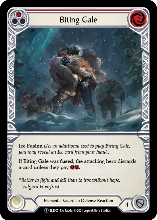 Biting Gale (Red) [U-Ele007] Unlimited Rainbow Foil 1