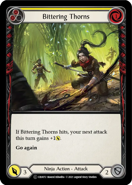 Bittering Thorns (Rainbow Foil) [Cru072-Rf] Unlimited Rainbow Foil 1