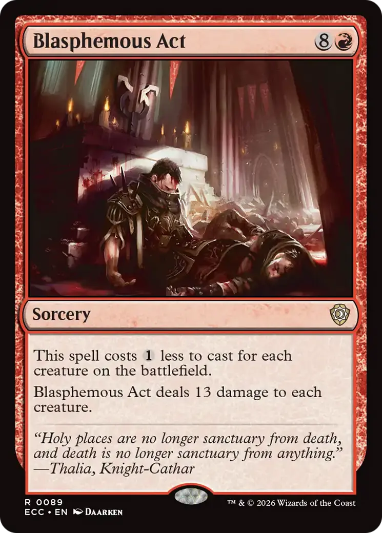 Blasphemous Act [Lorwyn Eclipsed Commander] 1