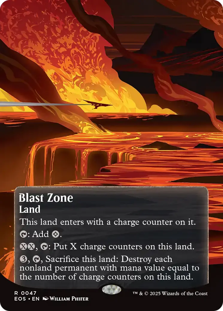Blast Zone (0047) (Borderless) [Edge Of Eternities: Stellar Sights] 1