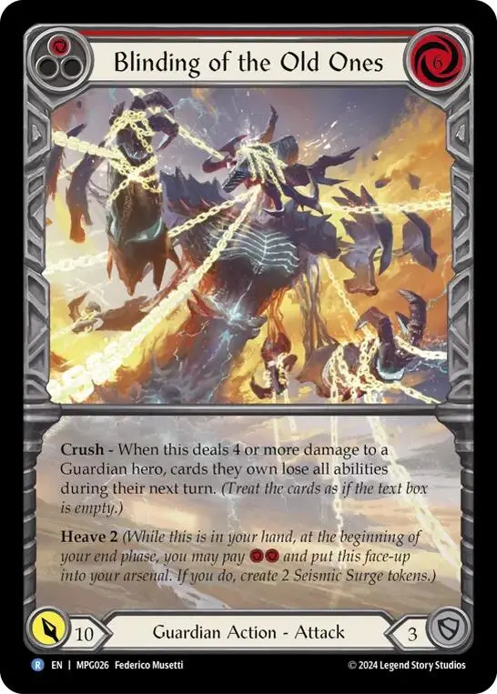 Blinding Of The Old Ones (Extended Art) [Mpg026] (Mastery Pack Guardian)  Rainbow Foil 1